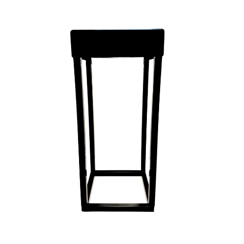 Black aluminium wall light AVA